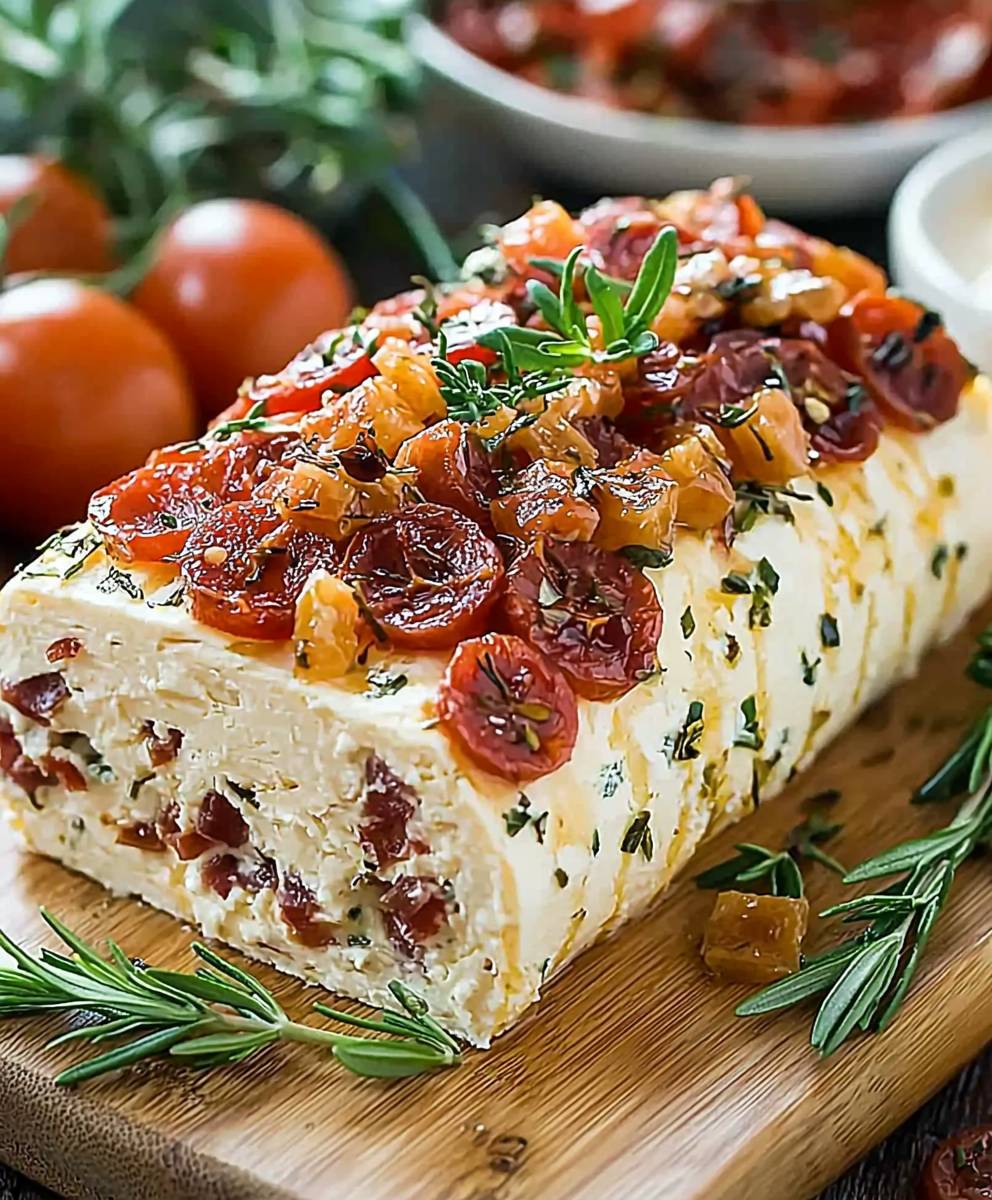 Italian Antipasto Cream Cheese Log