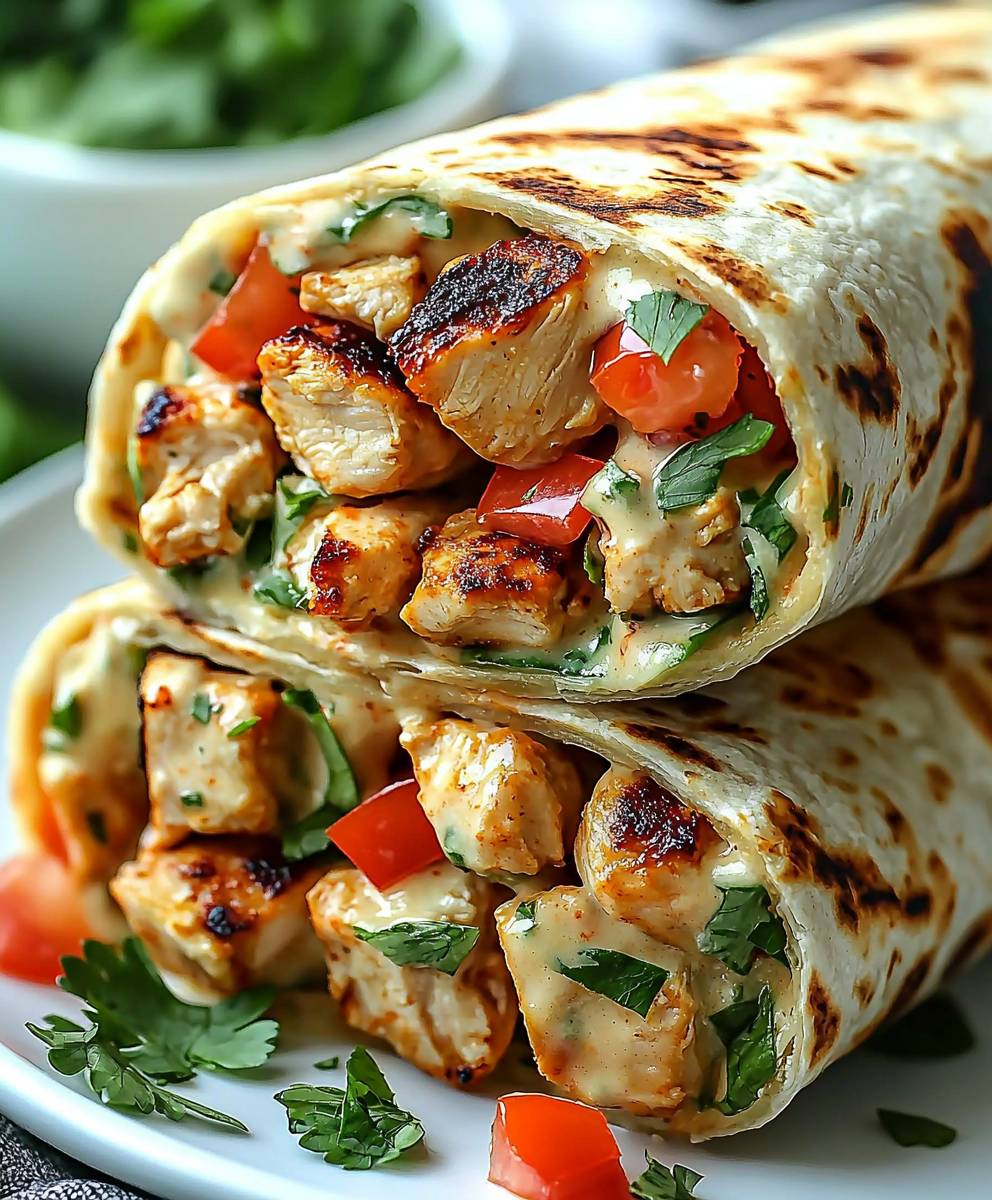 Chipotle Ranch Grilled Chicken Burrito