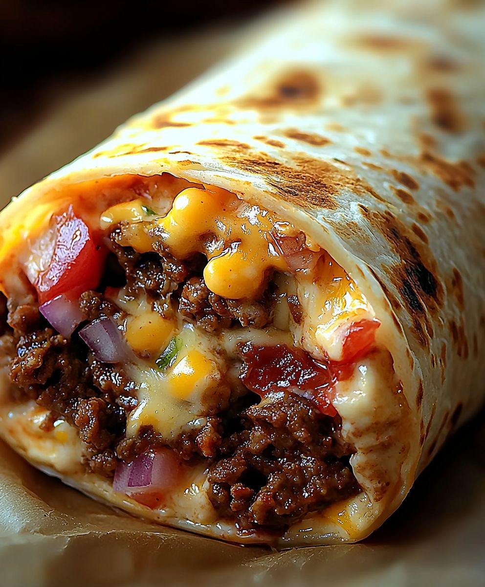 Beef and Cheese Burrito