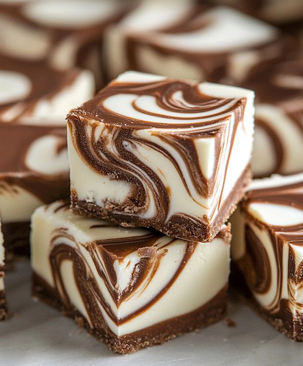 Marshmallow Swirl Fudge