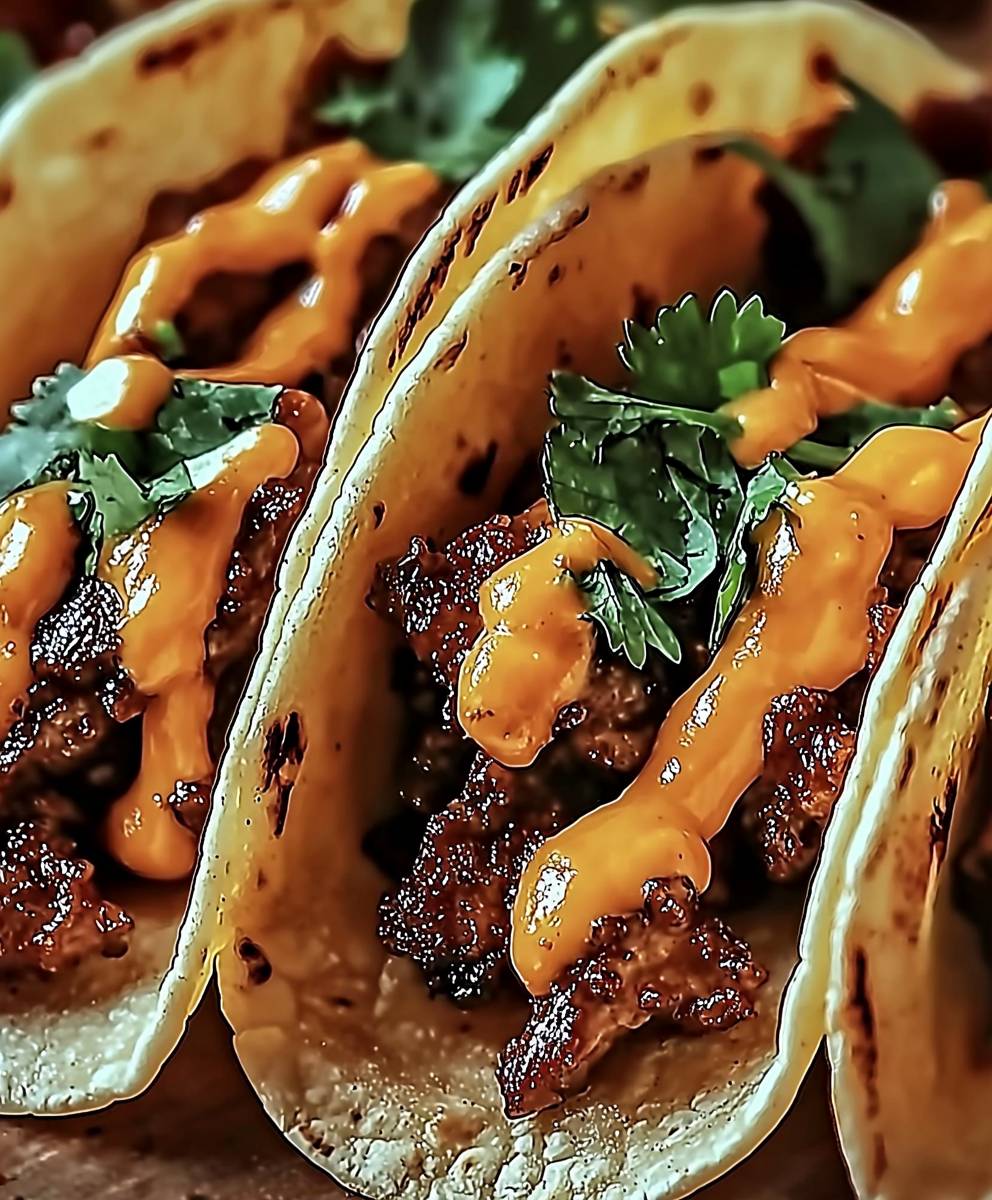Garlic Butter Honey BBQ Tacos