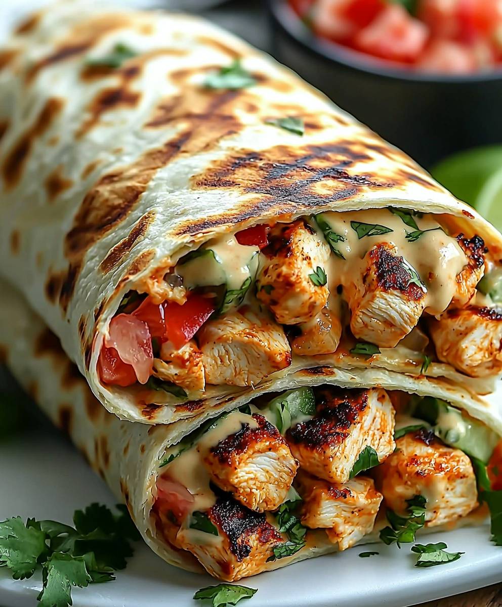 Chipotle Ranch Grilled Chicken Burrito