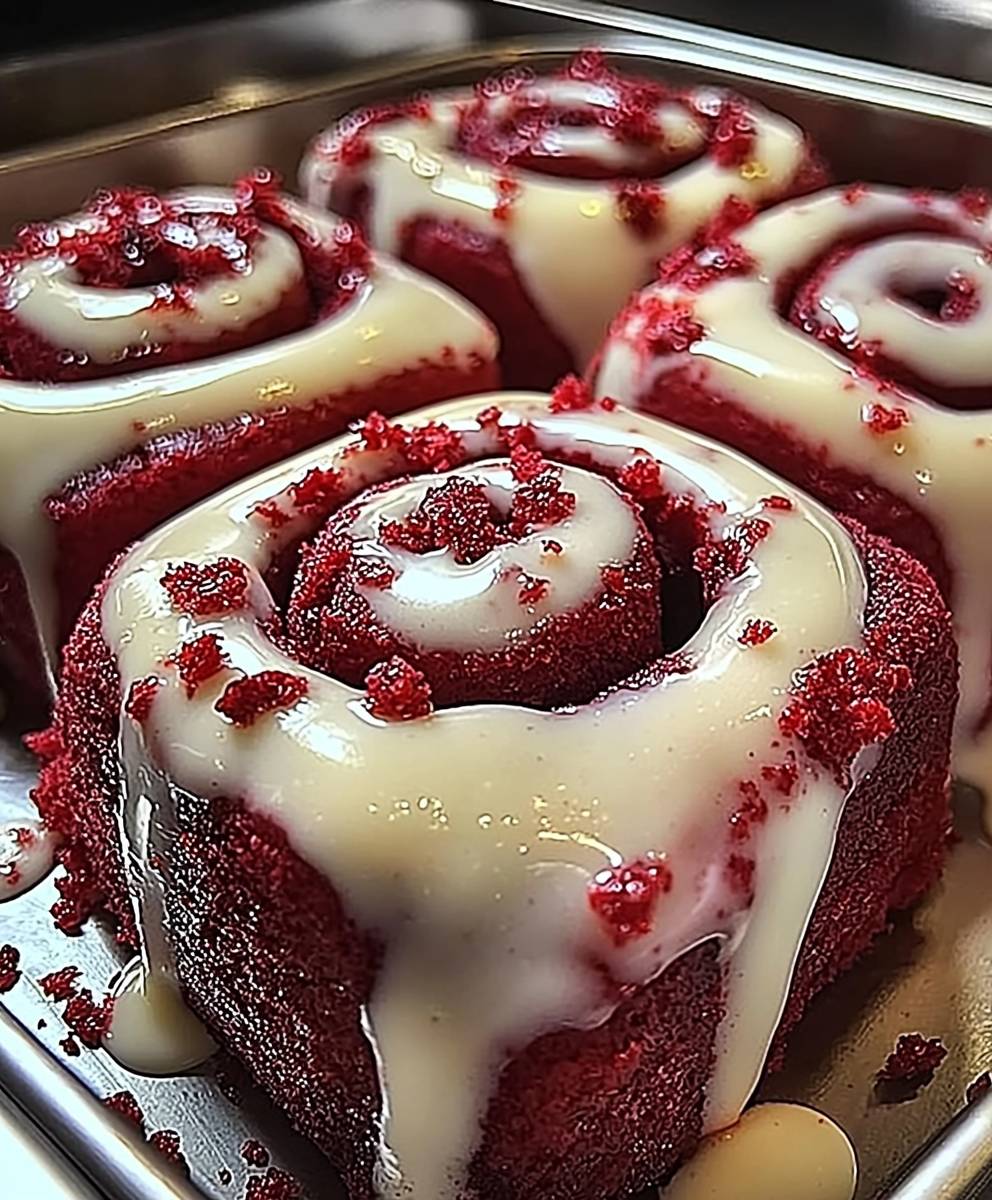 Red Velvet Cinnamon Rolls