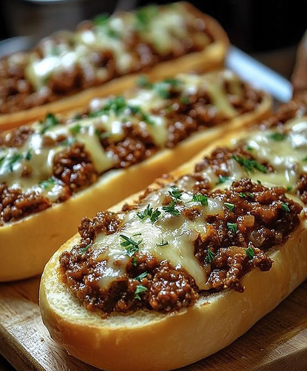 Italian Garlic Bread Sloppy Joes