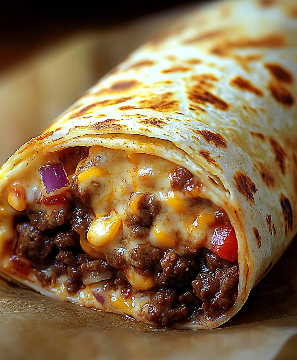 Beef and Cheese Burrito