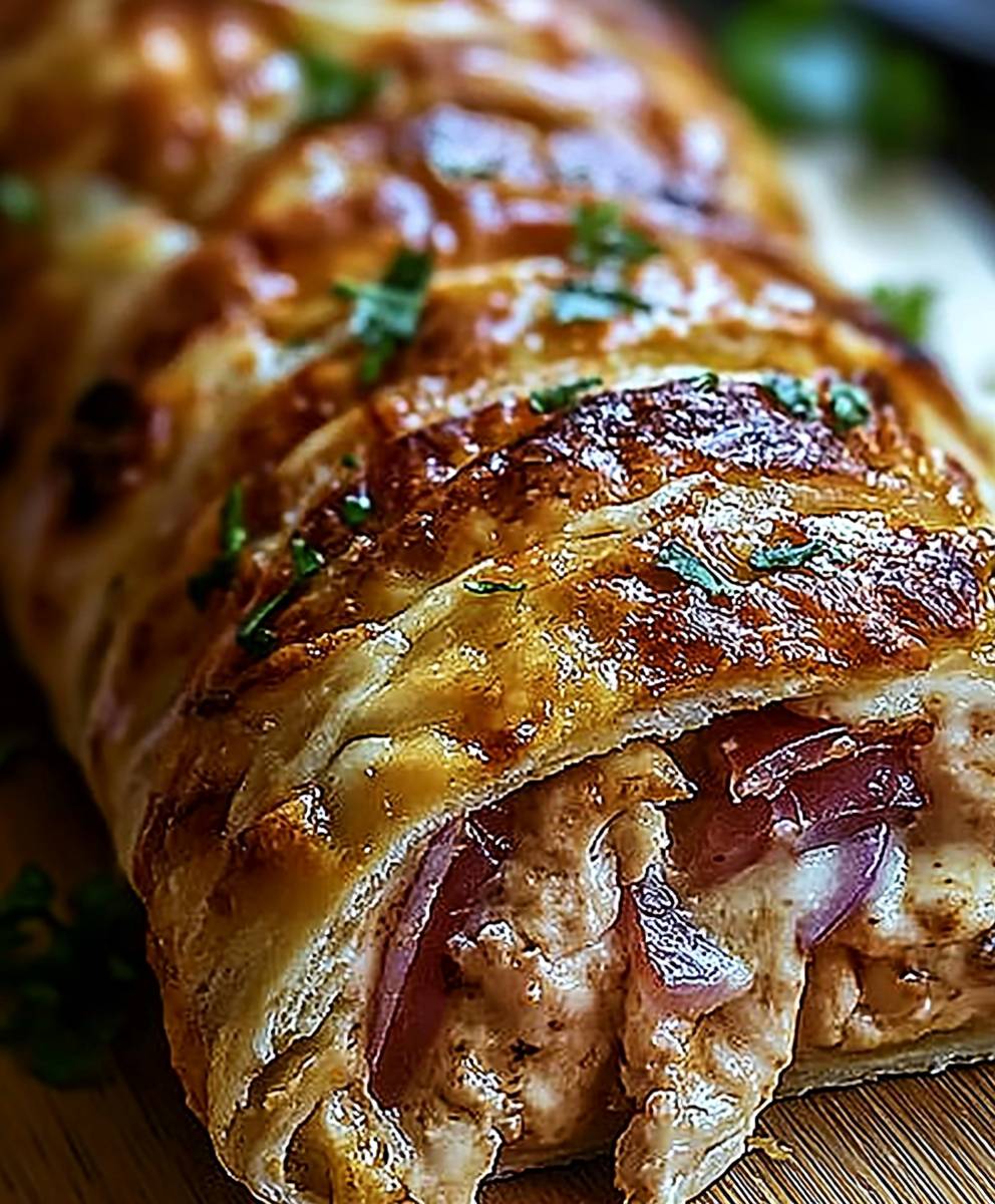 Chicken Cordon Bleu Stromboli