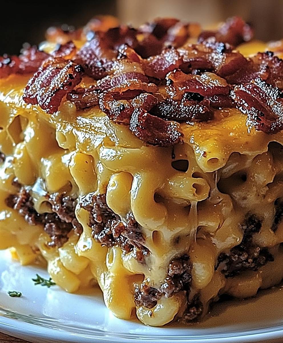 BBQ Bacon Cheeseburger Casserole