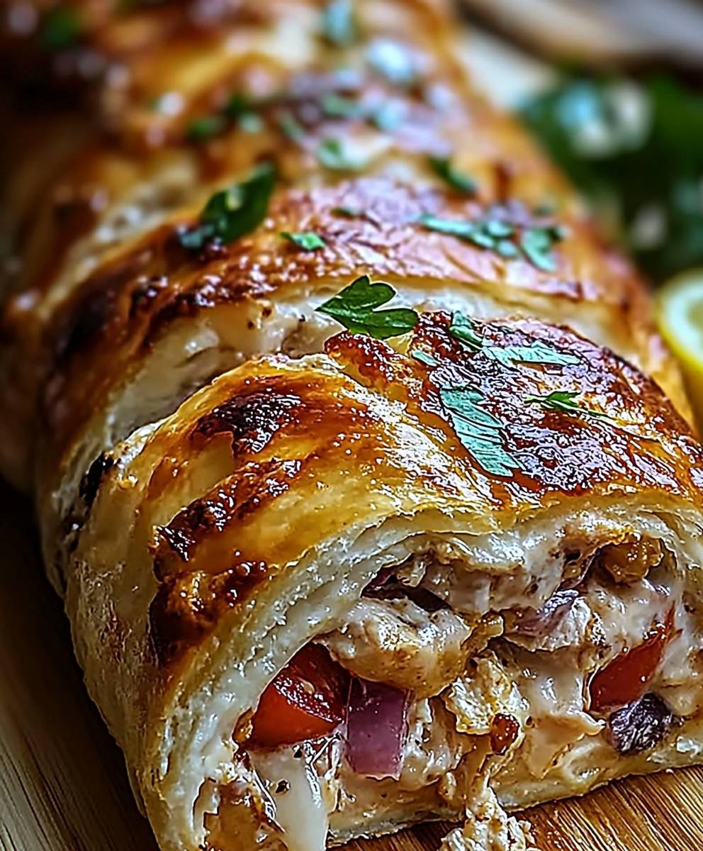 Chicken Cordon Bleu Stromboli