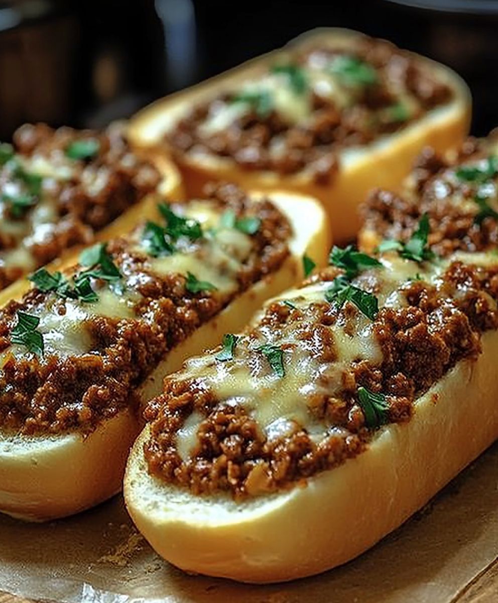 Italian Garlic Bread Sloppy Joes