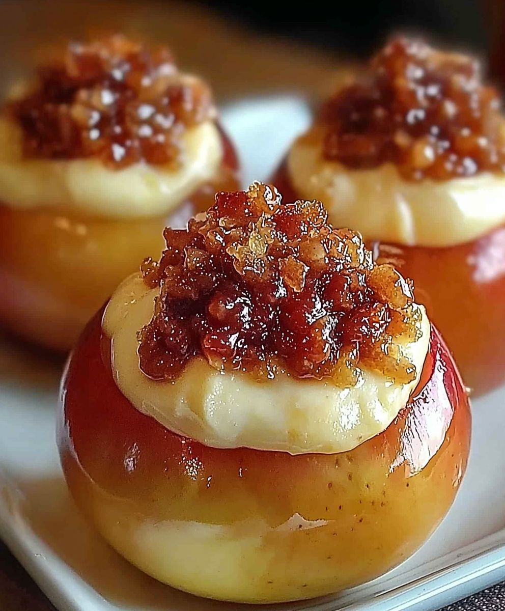 Cheesecake Stuffed Apples