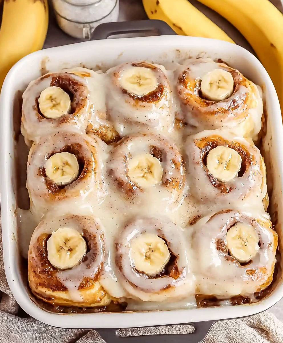 Banana Bread Cinnamon Rolls