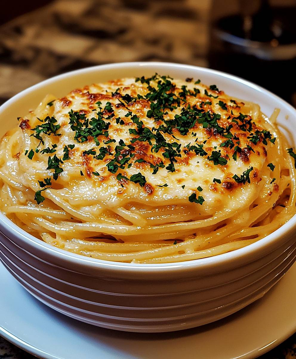 Cheesy Garlic Parmesan Spaghetti