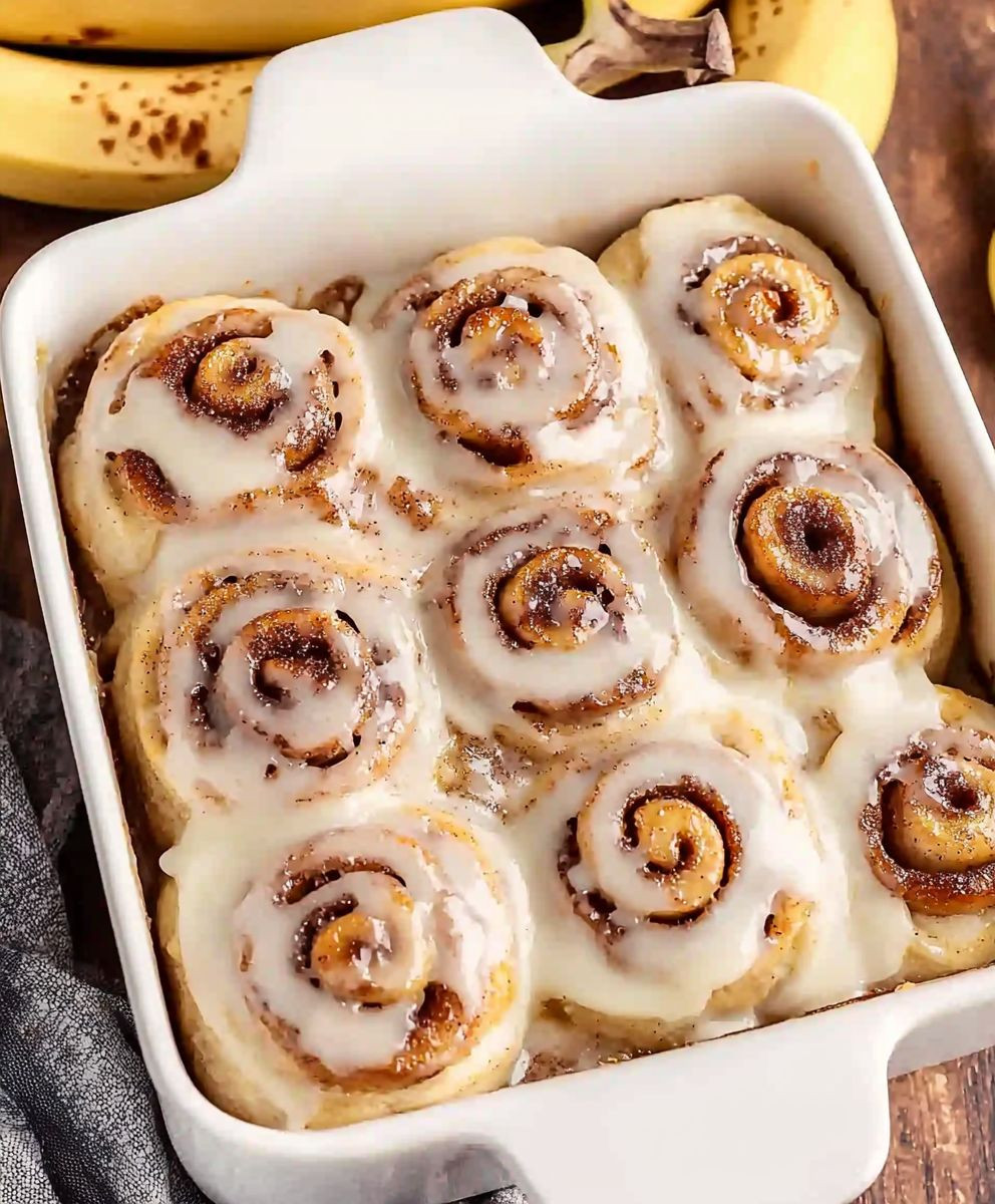Banana Bread Cinnamon Rolls