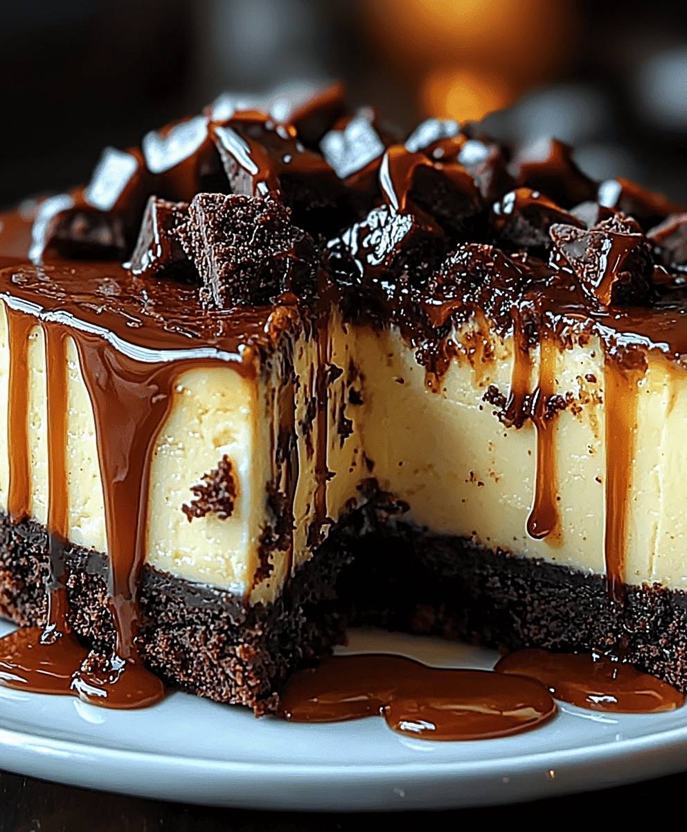 Caramel Brownie Cheesecake