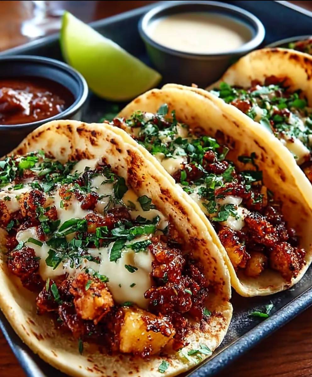 Honey BBQ Chicken Tacos