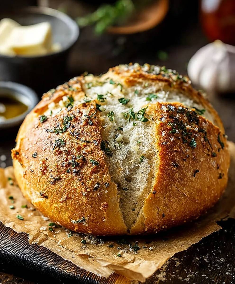Garlic Parmesan Herb Bread