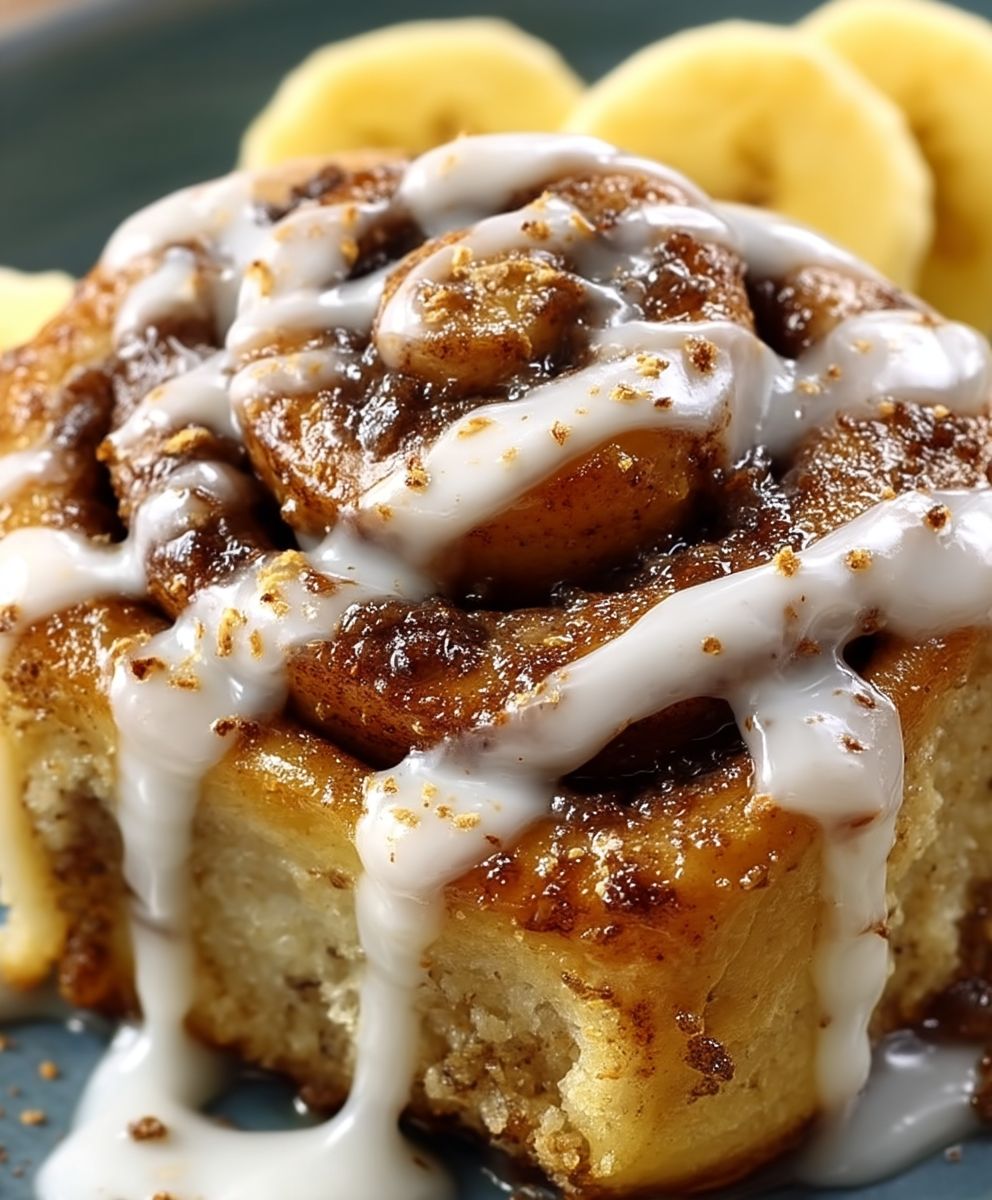 Banana bread cinnamon rolls
