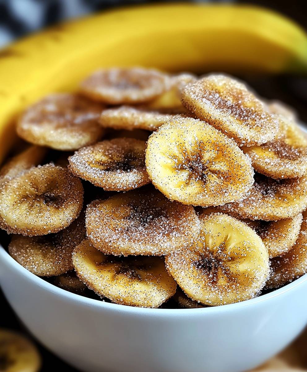 Cinnamon Sugar Banana Chips
