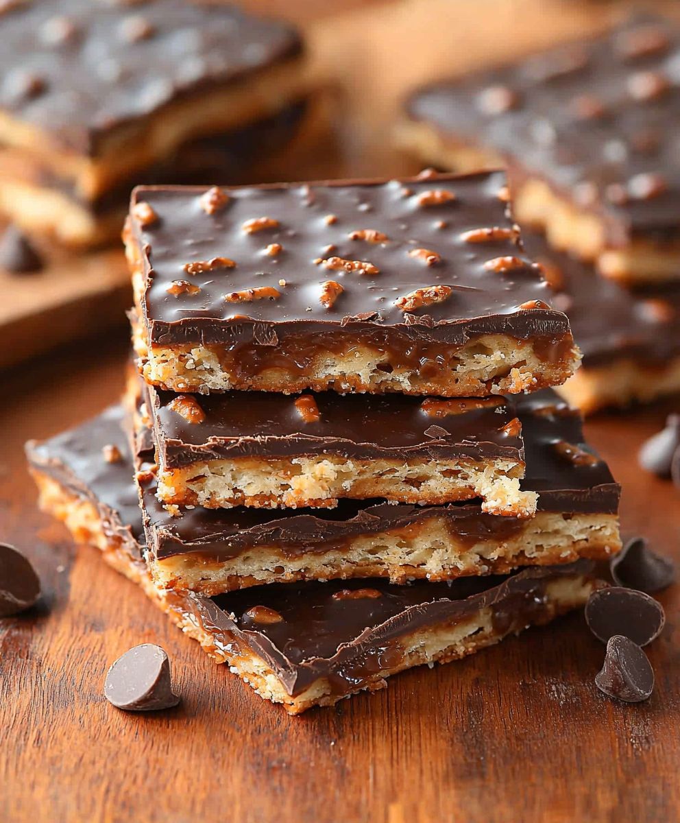 Chocolate Caramel Pretzel Bars