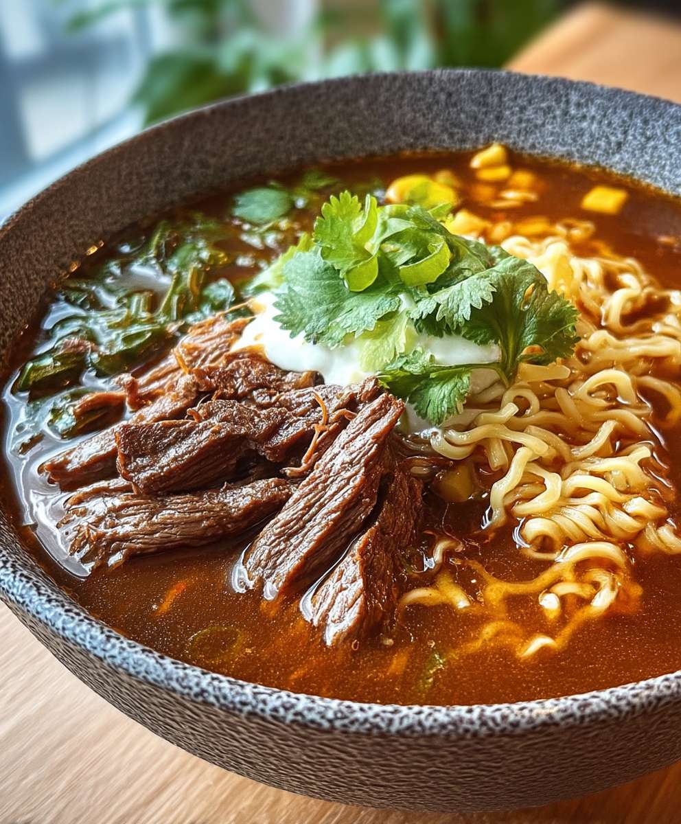 Birria Ramen with Beef