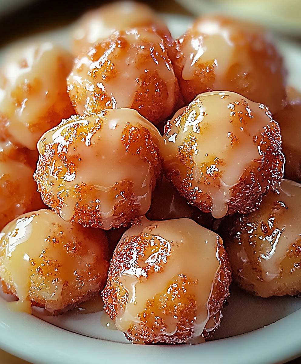 Cinnamon Glazed Apple Fritter