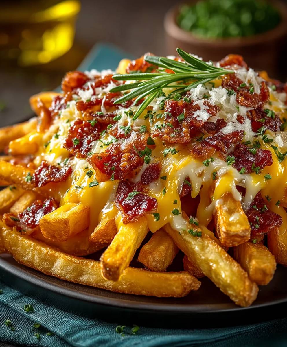Bacon cheese fries