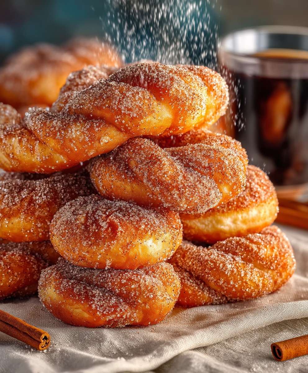 Cinnamon Sugar Twist Donuts