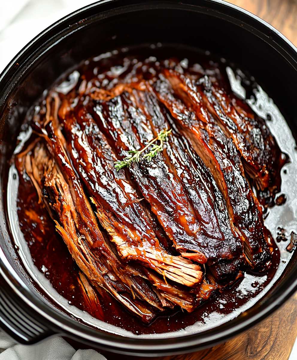 BBQ Beef Brisket Slow Cooker