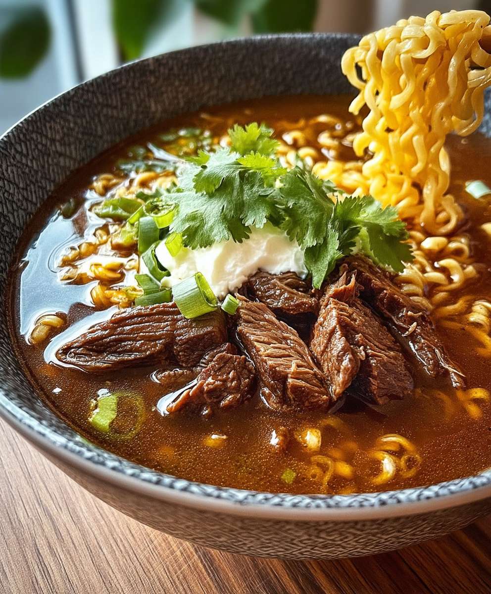 Birria Ramen with Beef
