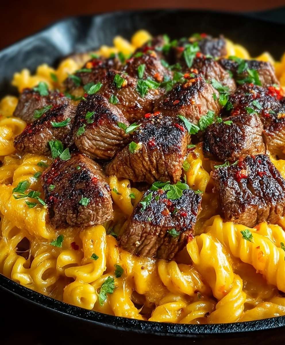Cajun Steak Pasta Skillet