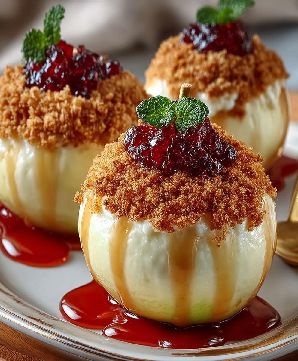 Cheesecake Stuffed Apples