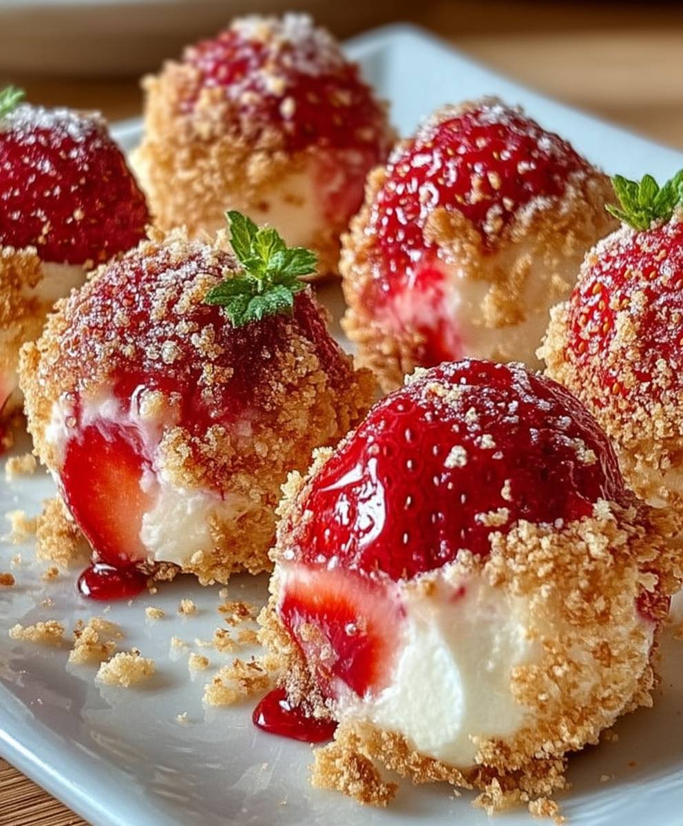 Strawberry Cheesecake Crunch Bites