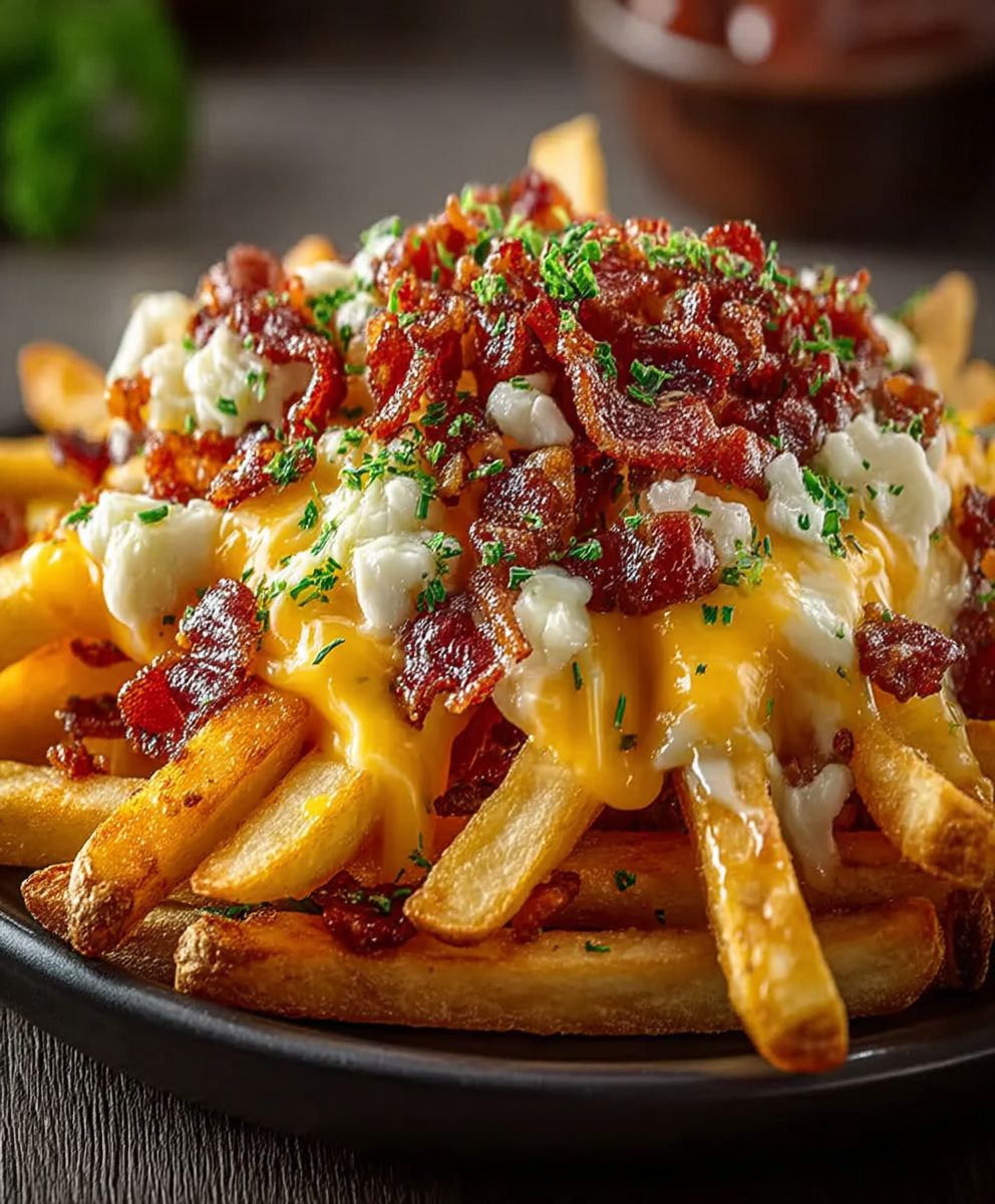 Bacon cheese fries