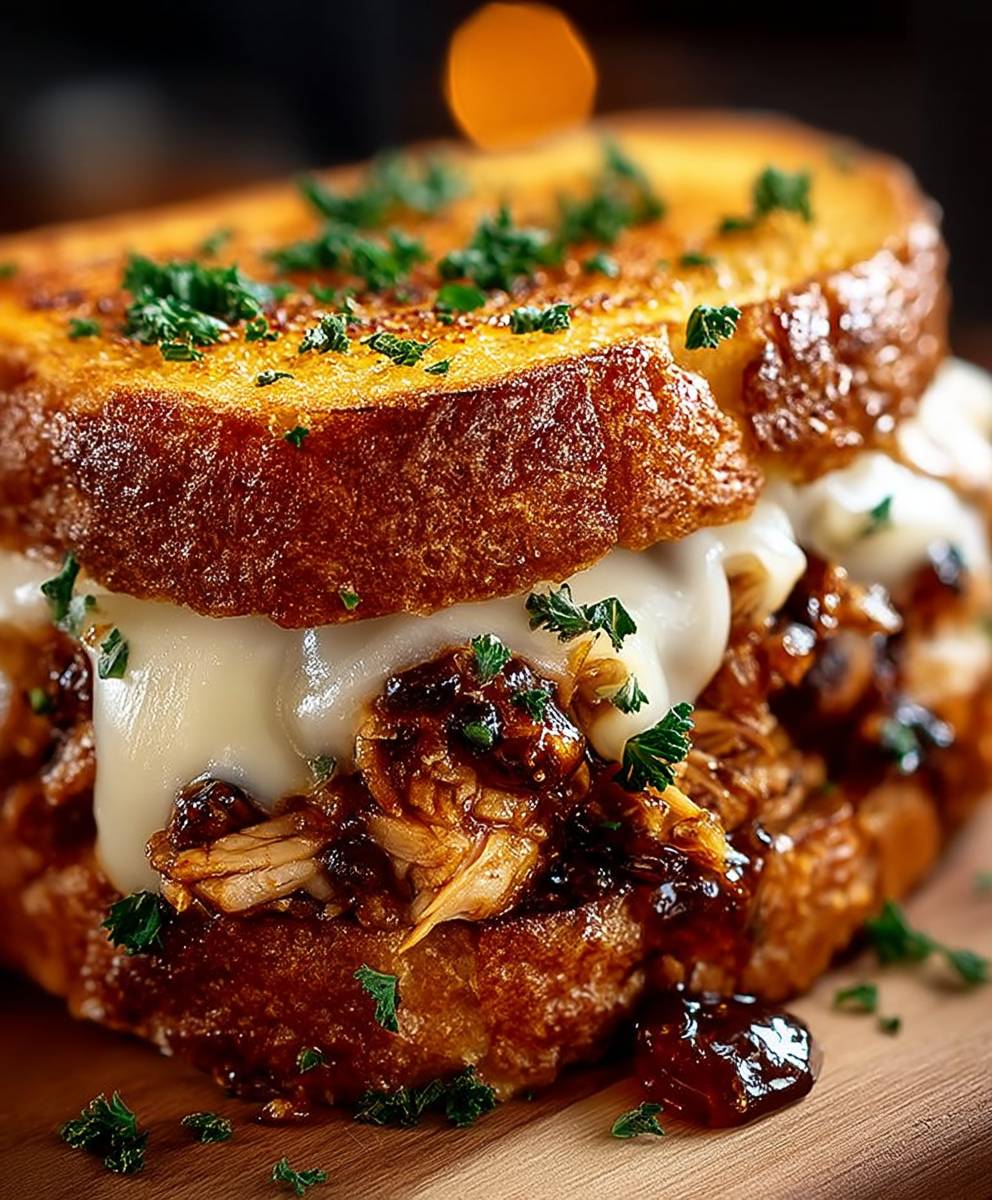 BBQ Chicken Grilled Cheese
