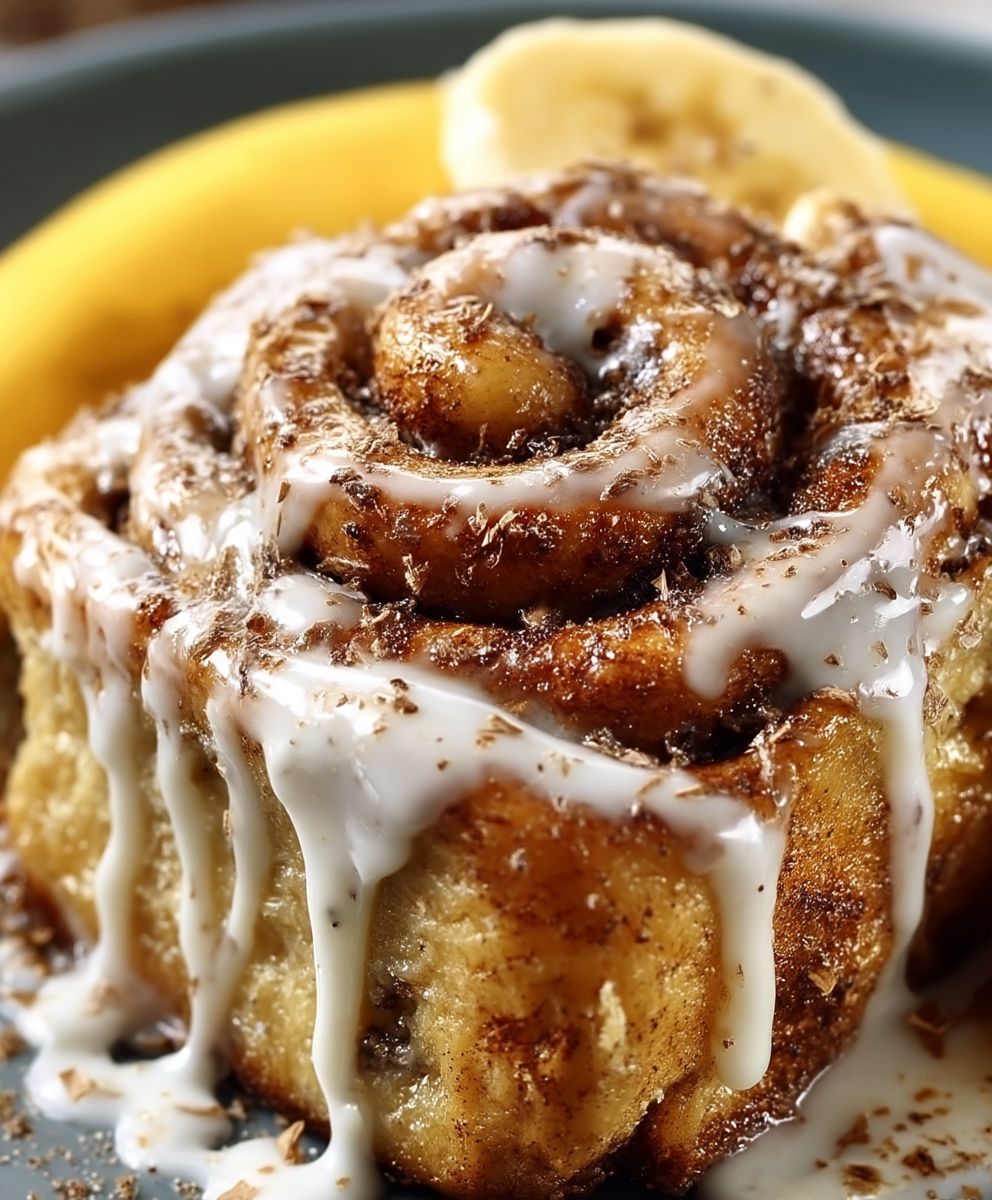 Banana bread cinnamon rolls