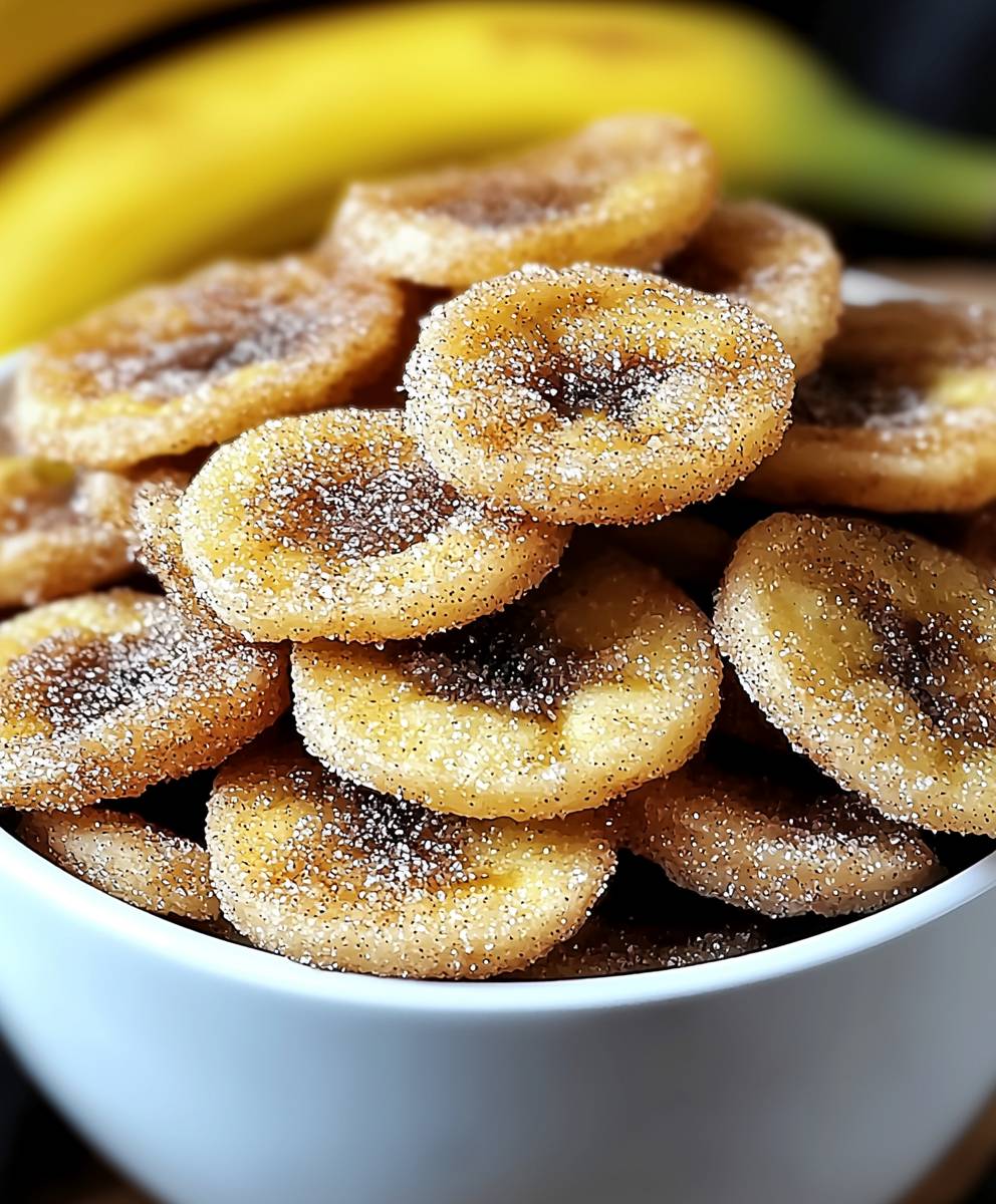 Cinnamon Sugar Banana Chips