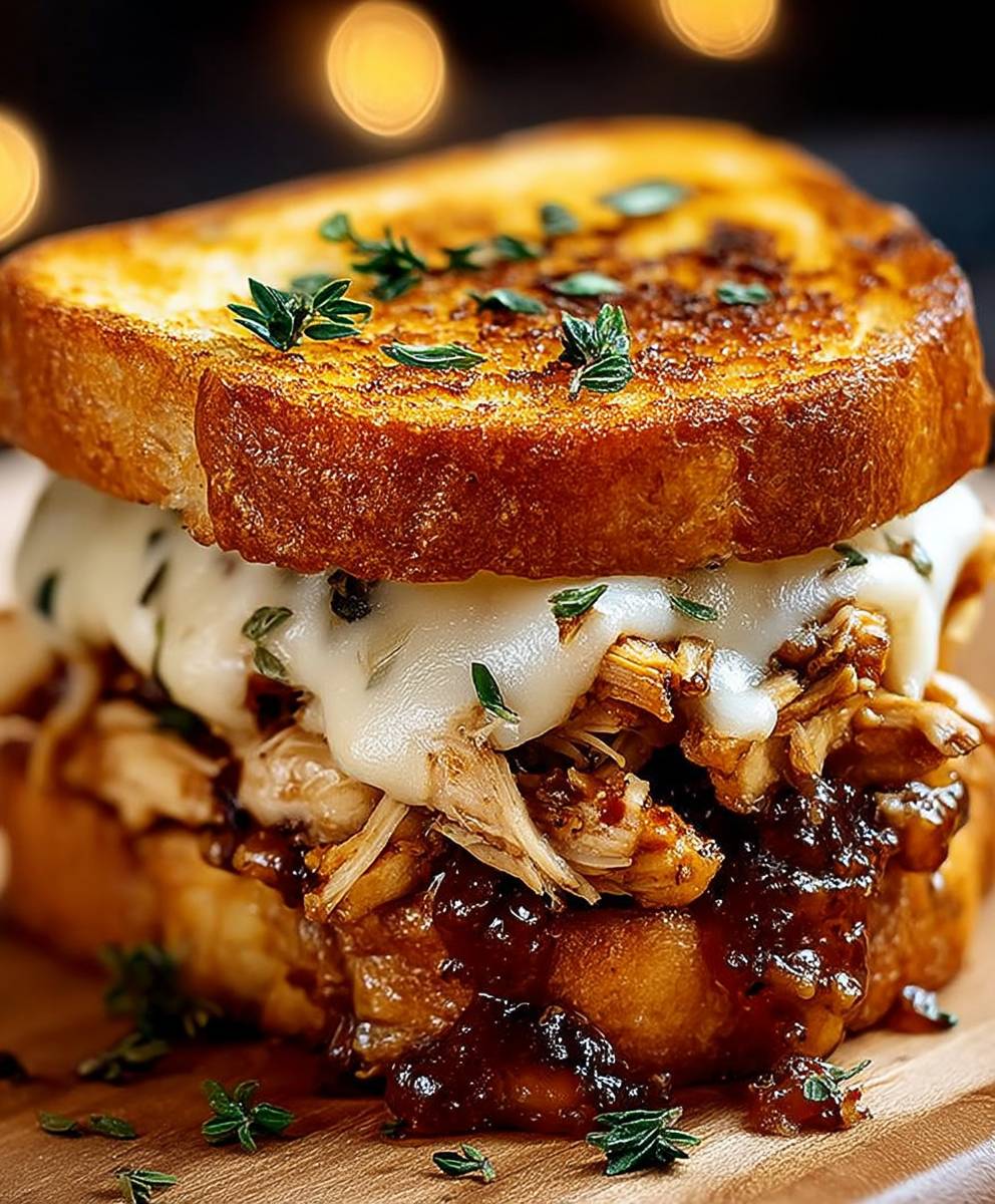 BBQ Chicken Grilled Cheese