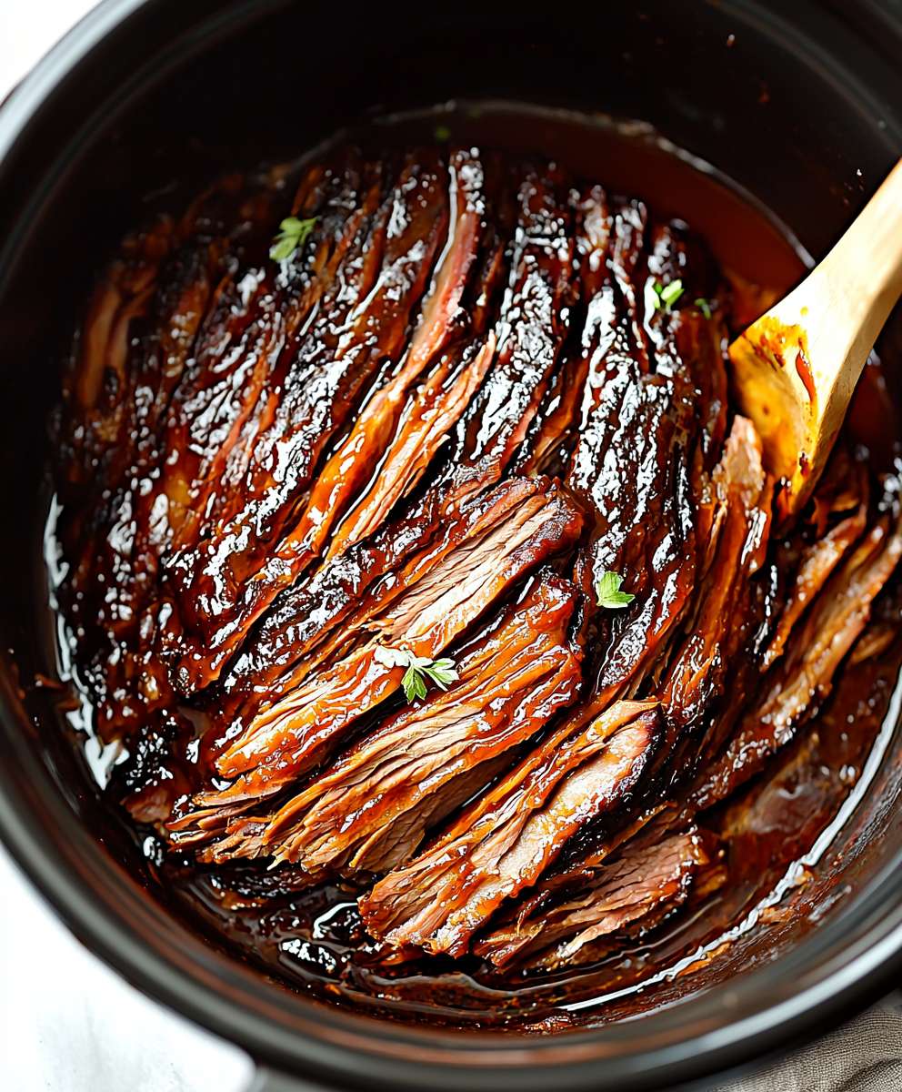 BBQ Beef Brisket Slow Cooker