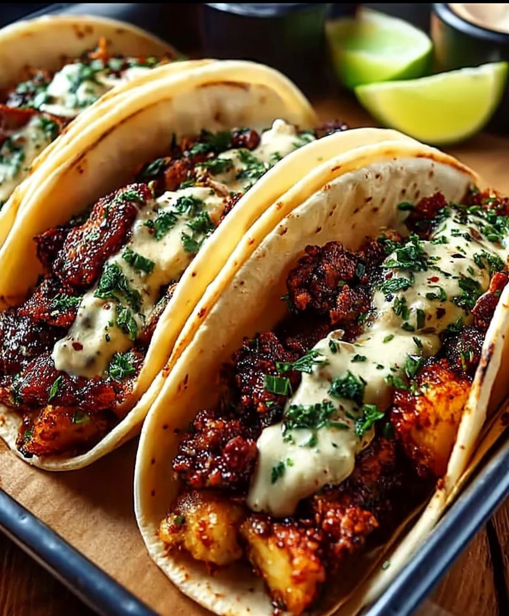 Honey BBQ Chicken Tacos