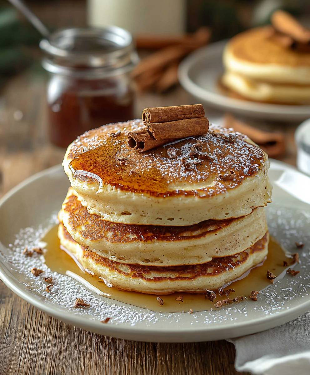 vanilla cinnamon buttermilk pancakes