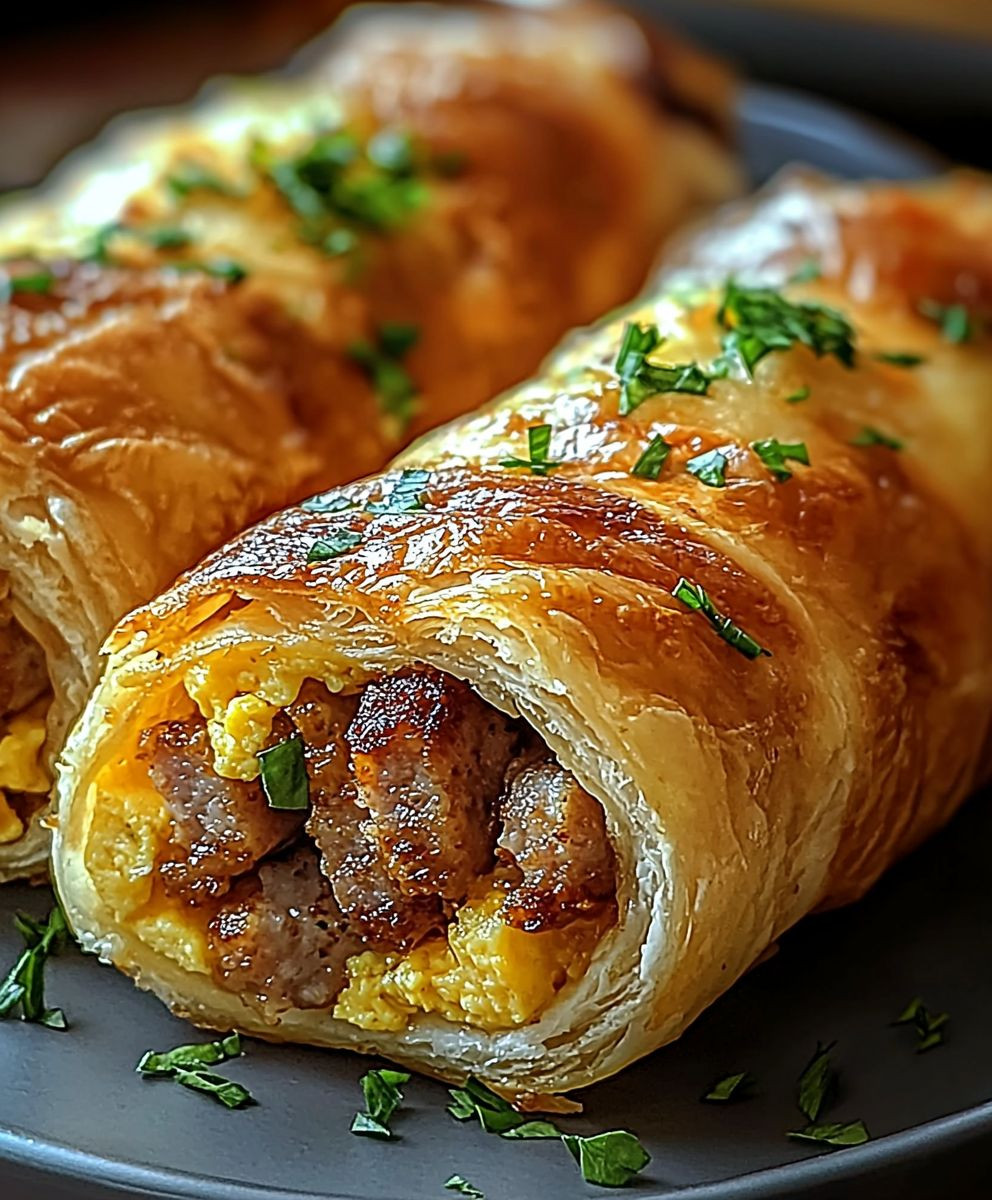 Sausage Egg Cheese Roll-Ups
