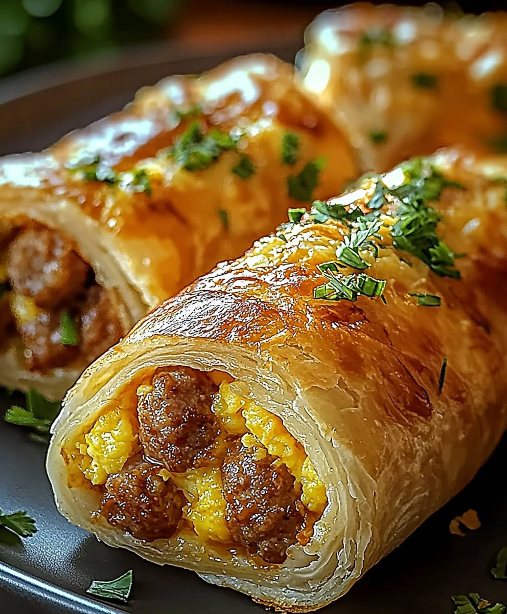Sausage Egg Cheese Roll-Ups