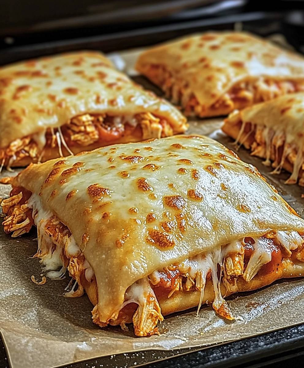 Buffalo Chicken Pizza Pockets