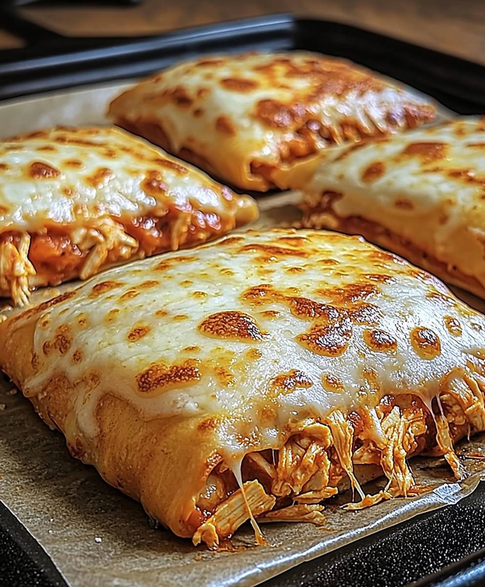 Buffalo Chicken Pizza Pockets