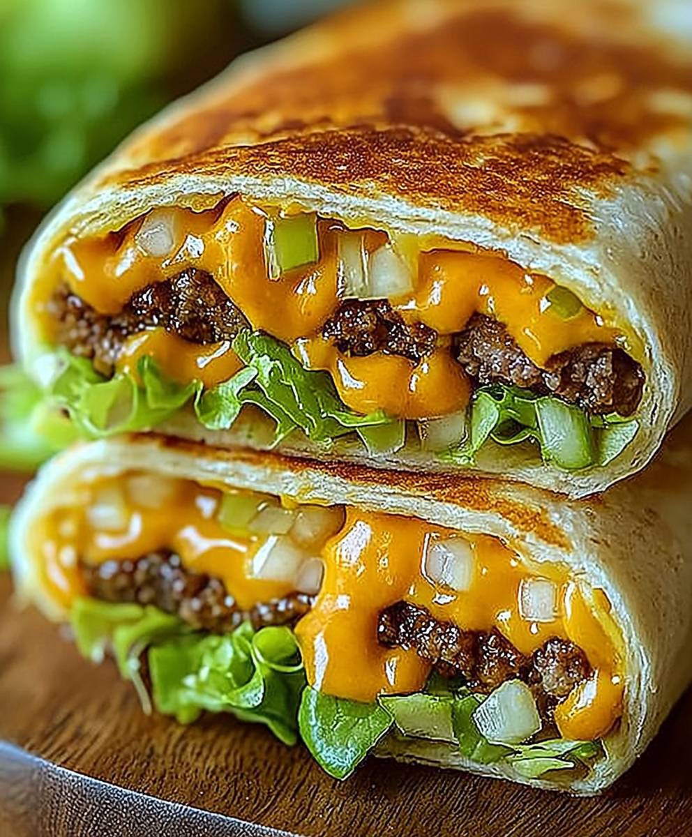 Big Mac Wraps with Sauce