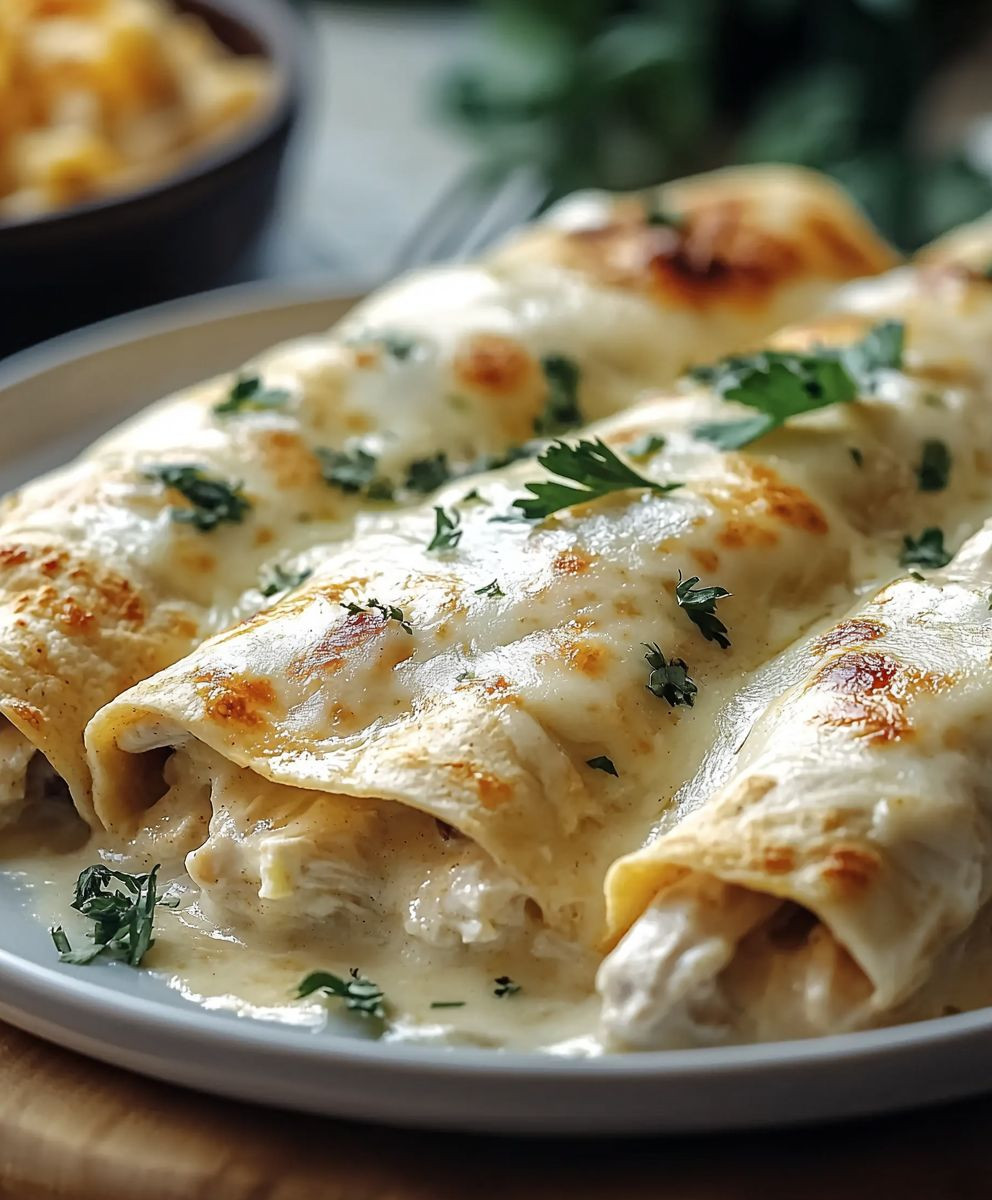 White Chicken Enchiladas