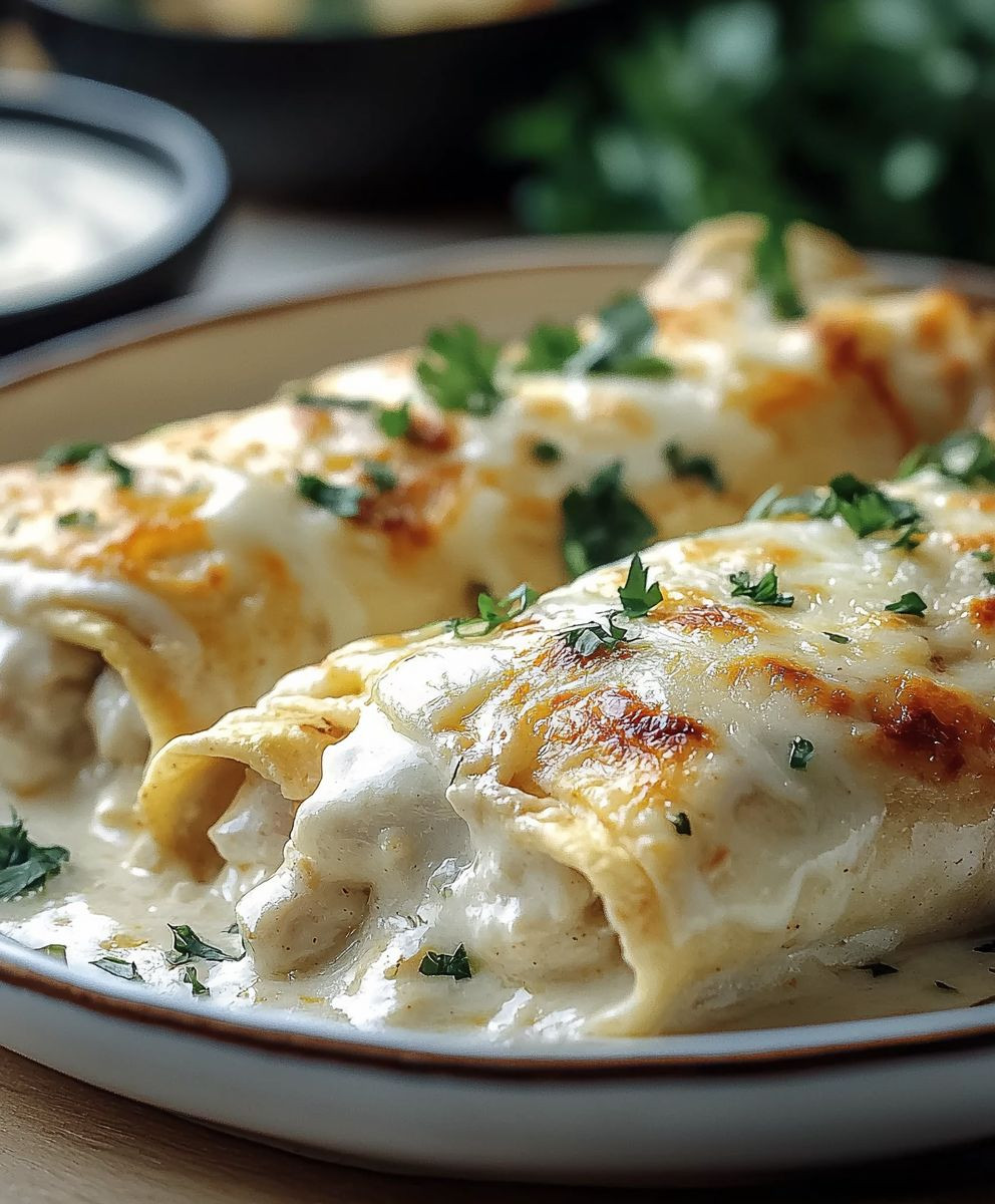 White Chicken Enchiladas