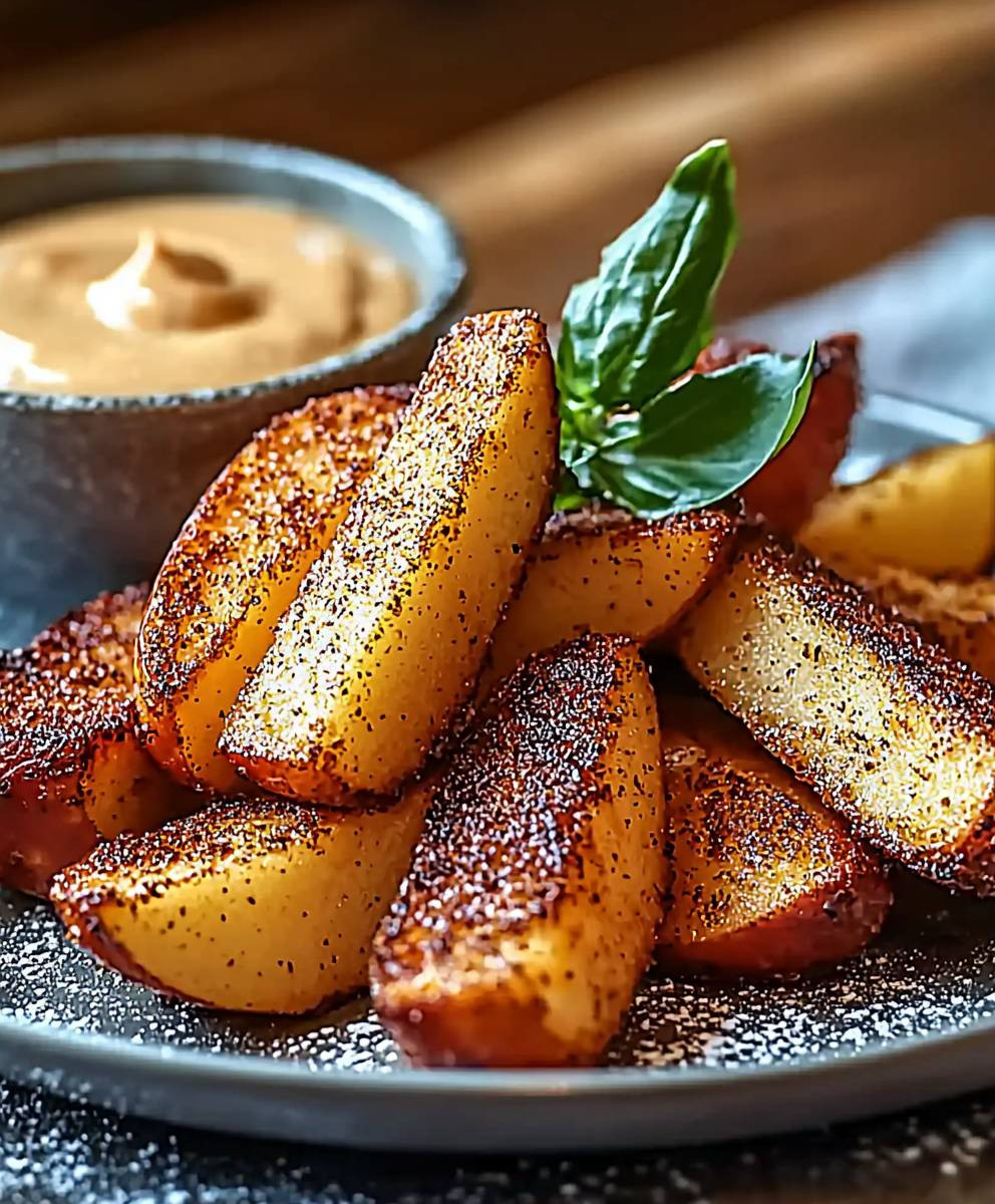 Air Fried Apple Wedges
