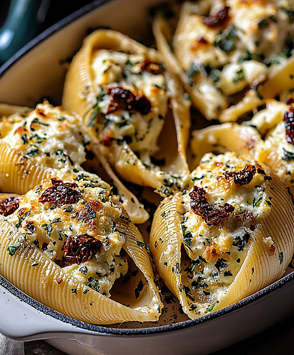 Ricotta Sun-Dried Tomato Stuffed Shells