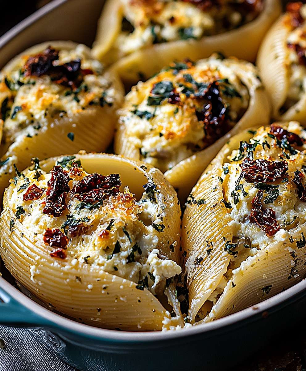 Ricotta Sun-Dried Tomato Stuffed Shells